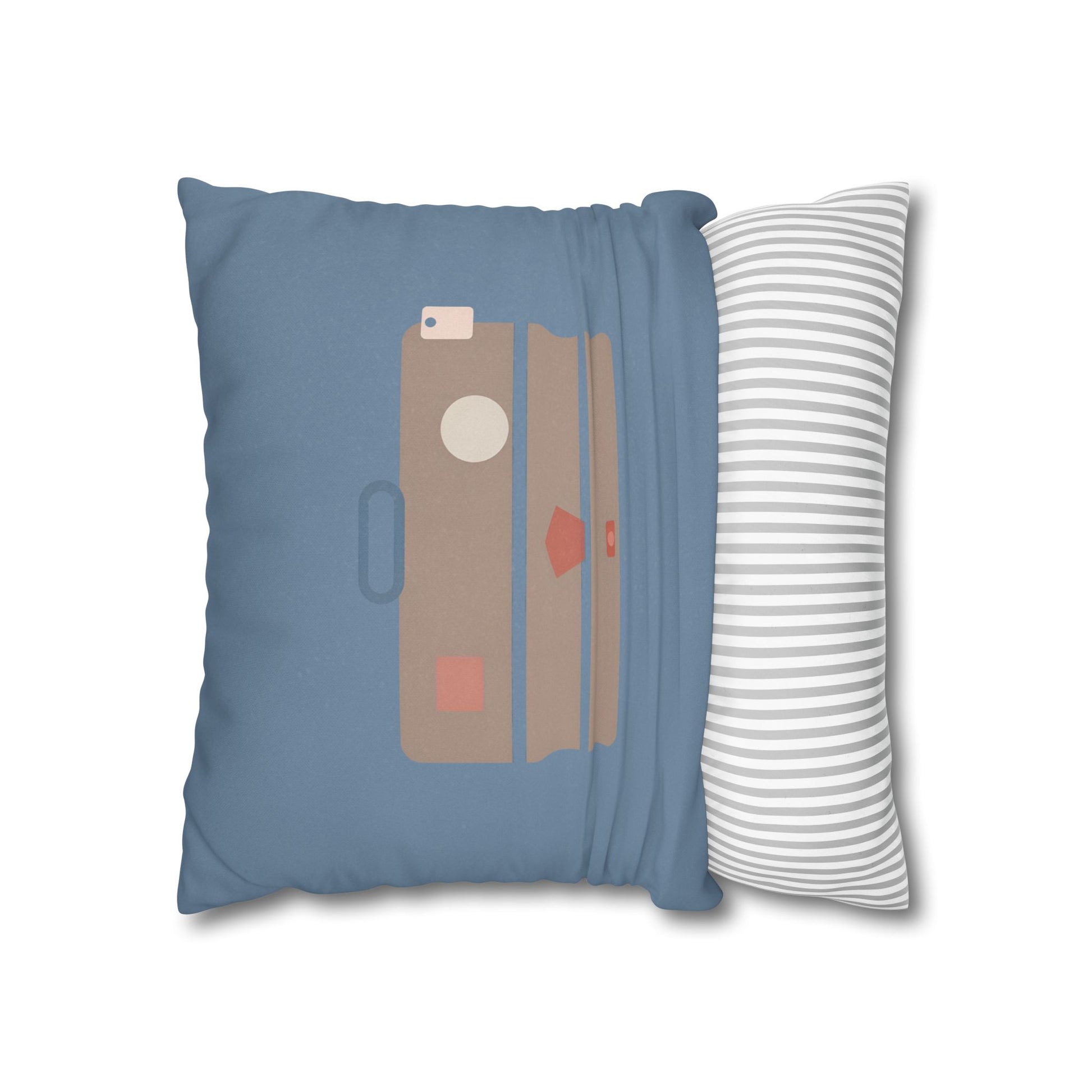 The Traveler's Suitcase Throw Pillow – Bear Nursery Decor